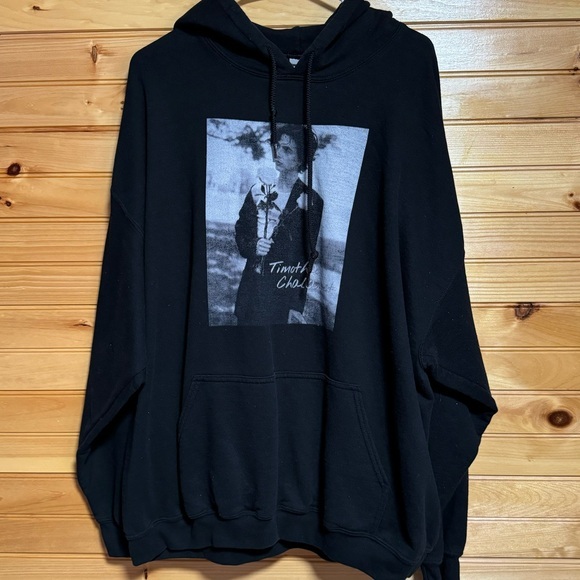 Timothée Chalamet Black Sweatshirt Size 2XL - Picture 1 of 4